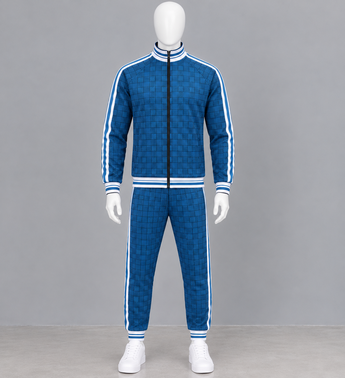 Men's 2 Piece Zip Up Tracksuit Set – Hooded Jacket & Jogger Pants image 2