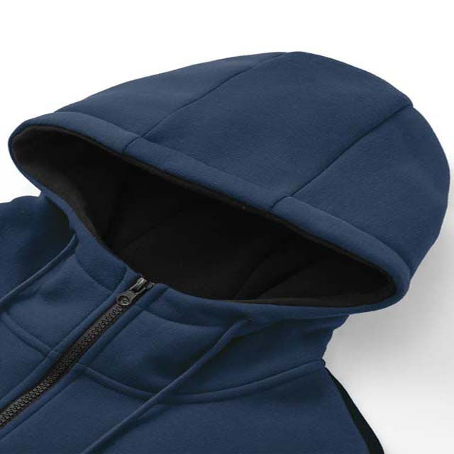 Men’s Navy Blue & Grey Hooded Tracksuit Set – Full Zip Jacket & Jogger Pants image 2