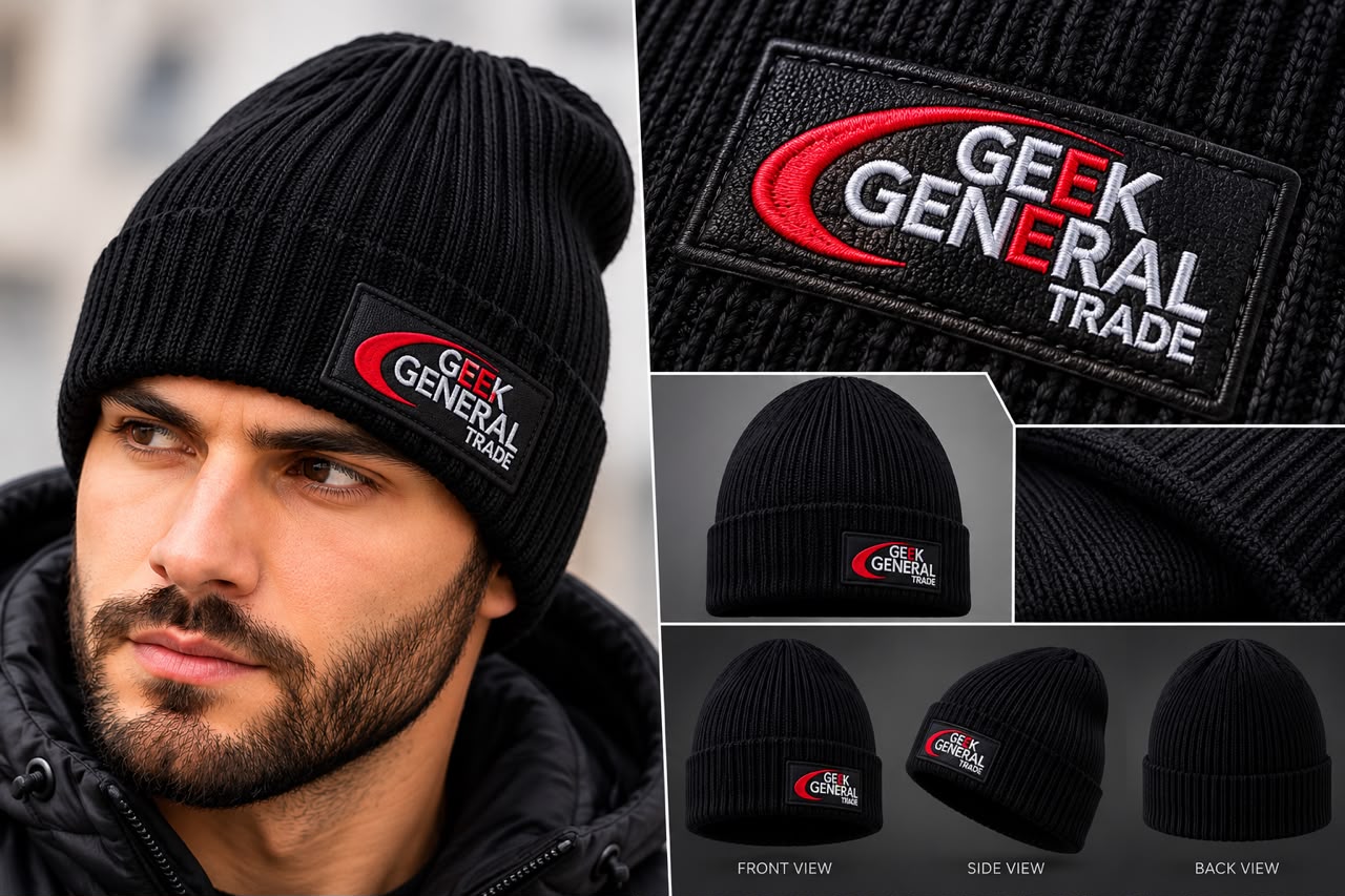 Ribbed Knit Beanie Custom Logo Beanie Manufacturer