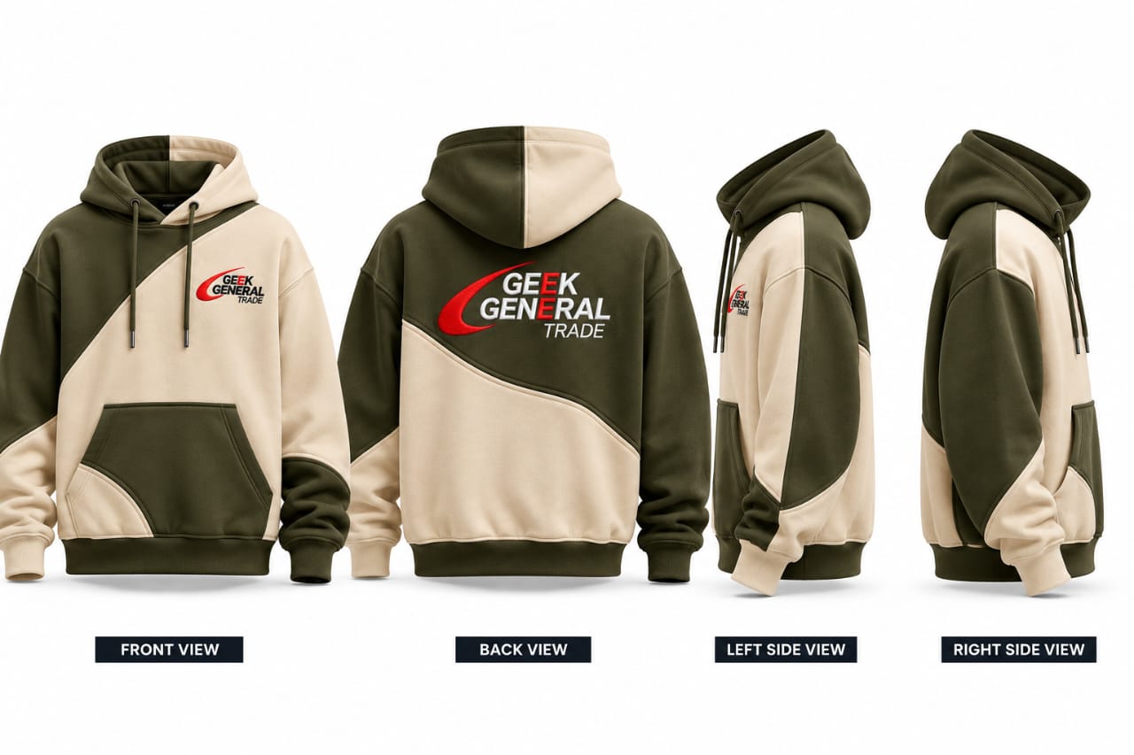 Premium Custom 2 Panel Hoodie – 400–450 GSM image 2
