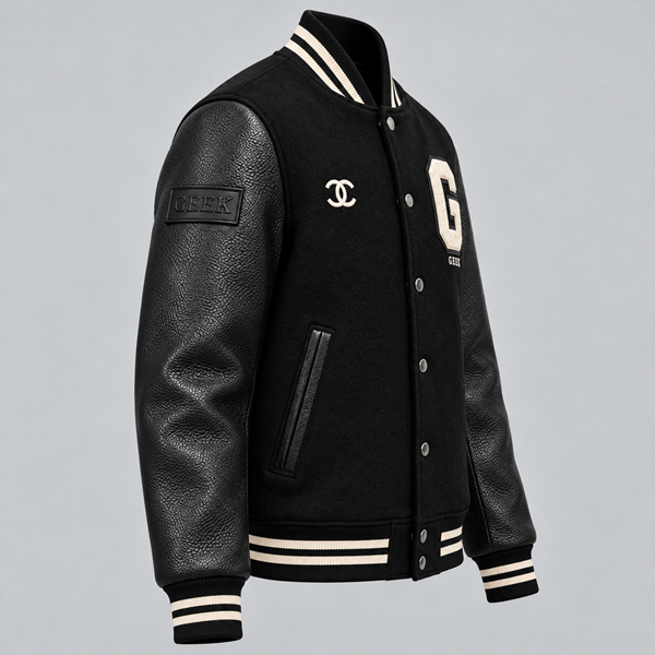 Wholesale Custom wool leather varsity jacket bomber image 2