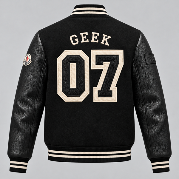 Wholesale Custom wool leather varsity jacket bomber image 3