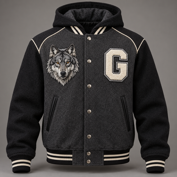 Custom Hooded Varsity Jacket | Geek General Trade