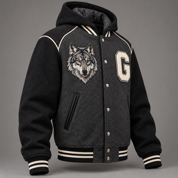 Custom Hooded Varsity Jacket | Geek General Trade image 3