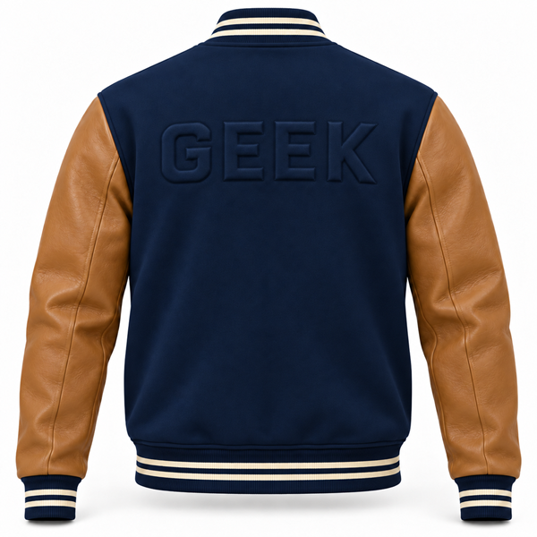 Custom Navy Scuba Varsity Jacket | Geek General Trade
