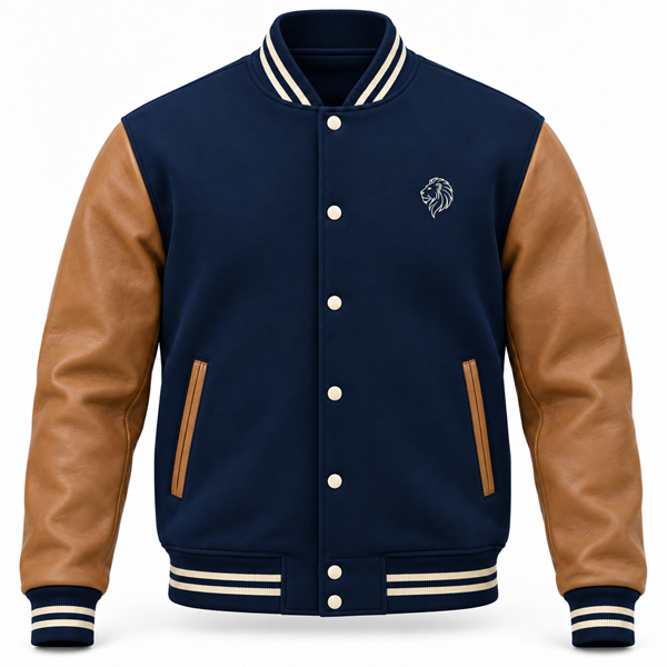 Custom Navy Scuba Varsity Jacket | Geek General Trade image 2