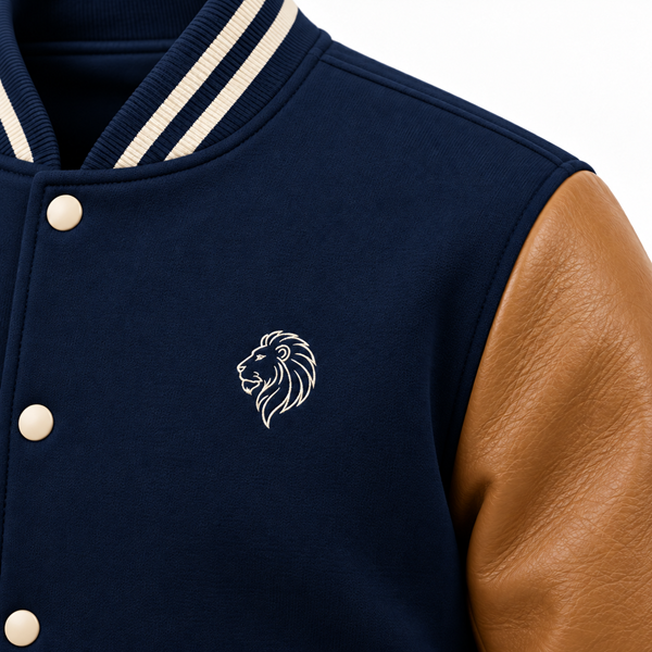 Custom Navy Scuba Varsity Jacket | Geek General Trade image 3